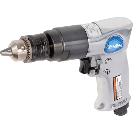 3/8in Reversible Pistol Grip Drill, 15,000 RPM